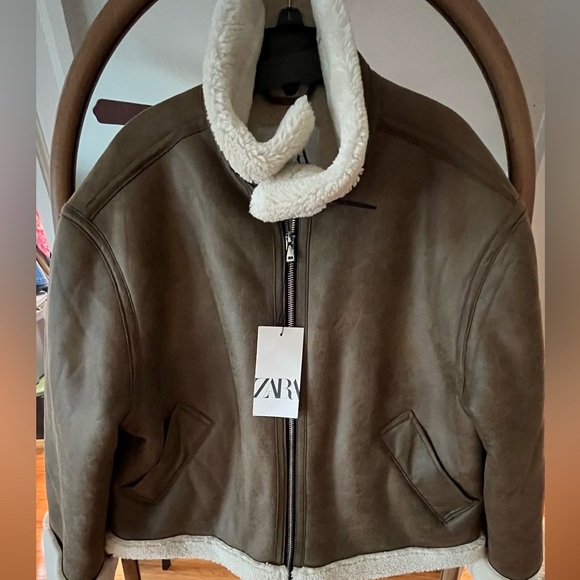 NWT ZARA OVERSIZED DOUBLE FACED JACKET SIZE M 
🚨 FINAL PRICE NO OFFER ACCEPT - Picture 12 of 16